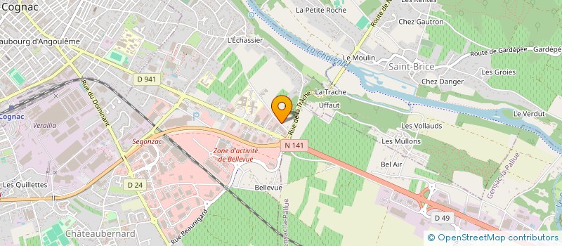 localisation de l'entreprise ELMA  CHATEAUBERNARD