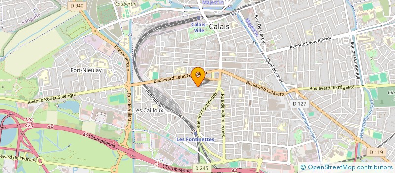 localisation de l'entreprise ELMA  CALAIS