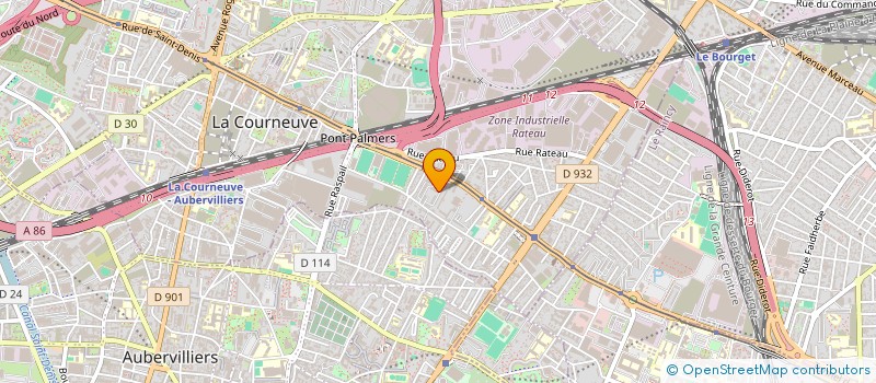 localisation de l'entreprise ELMA ELEC GENERAL à LA COURNEUVE