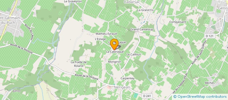 localisation de l'entreprise ELMA ENVIRONNEMENT  NERIGEAN