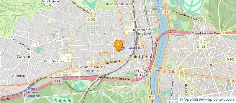 localisation de l'entreprise ELMA IMMOBILIER  SAINT-CLOUD