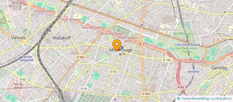 localisation de l'entreprise ELMA PARIS  MONTROUGE
