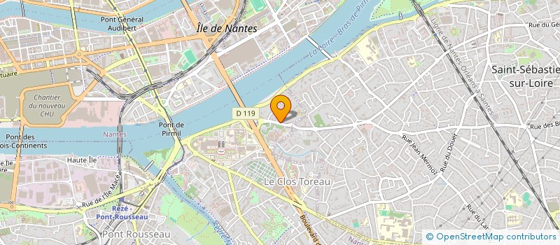 localisation de l'entreprise ELMACOM à NANTES