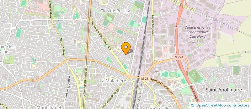 localisation de l'entreprise ELMAN à DIJON