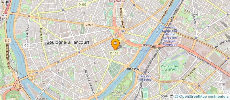 localisation de l'entreprise ELMAR à BOULOGNE-BILLANCOURT