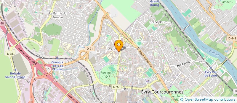 localisation de l'entreprise ELMAR à EVRY-COURCOURONNES