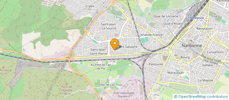 localisation de l'entreprise ELMAR à NARBONNE