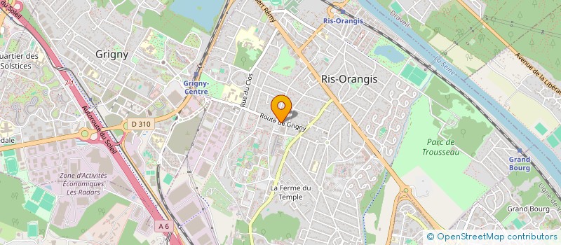 localisation de l'entreprise ELMAS à RIS-ORANGIS