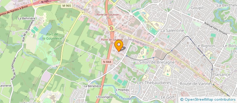 localisation de l'entreprise ELMAX à SAINT-HERBLAIN