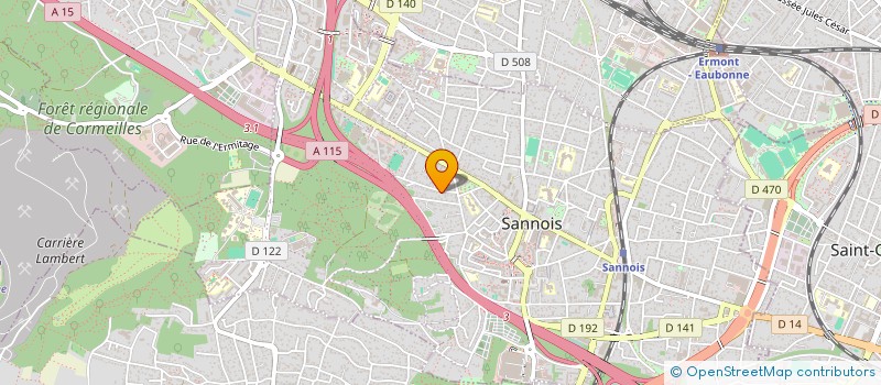 localisation de l'entreprise ELMAZ  SANNOIS