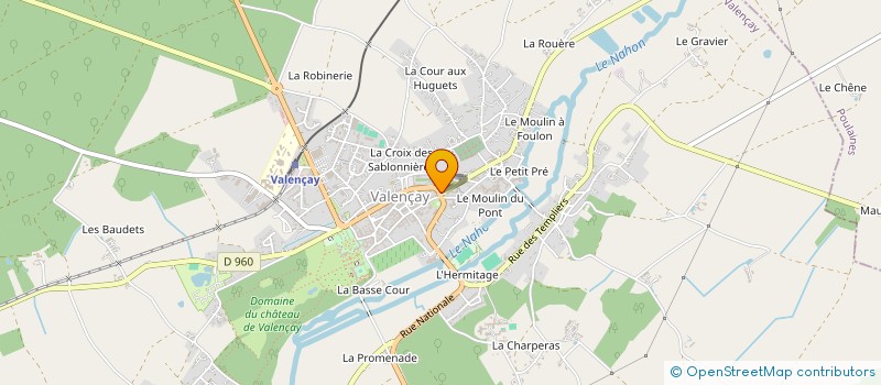 localisation de l'entreprise ELMBE à VALENCAY
