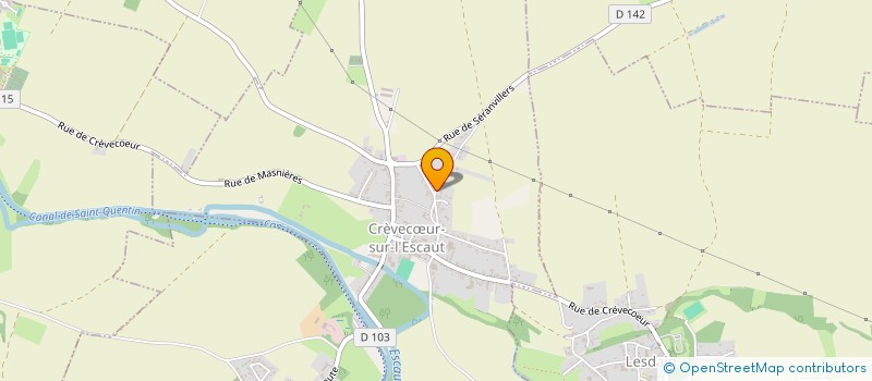 localisation de l'entreprise ELMD  CREVECUR-SUR-L'ESCAUT