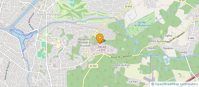 localisation de l'entreprise ELMEA SYSTEM à CAPBRETON