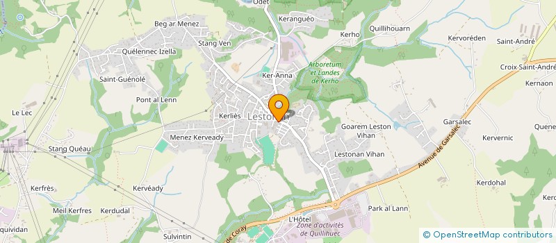 localisation de l'entreprise ELMEN CAFE  ERGUE-GABERIC