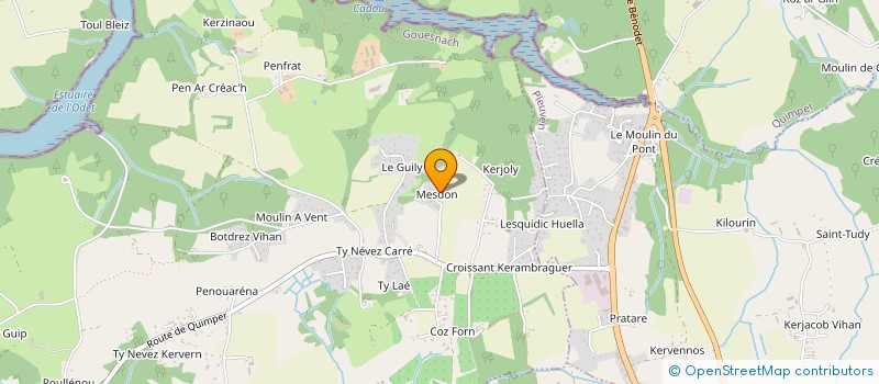 localisation de l'entreprise ELMEN PATRIMOINE  GOUESNACH