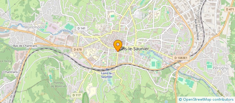 localisation de l'entreprise ELMI à LONS-LE-SAUNIER