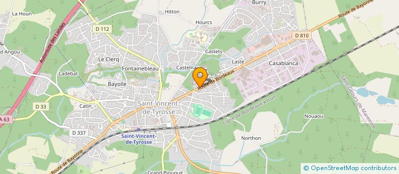 localisation de l'entreprise ELMI  SAINT-VINCENT-DE-TYROSSE