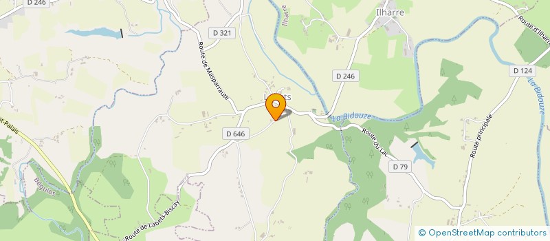 localisation de l'entreprise ELMI - HARGUINDEGUY  BEHASQUE-LAPISTE