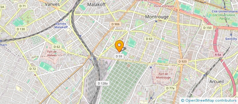 localisation de l'entreprise ELMIGER à MONTROUGE