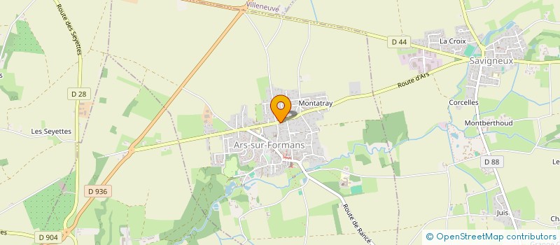 localisation de l'entreprise ELMIRA  ARS-SUR-FORMANS