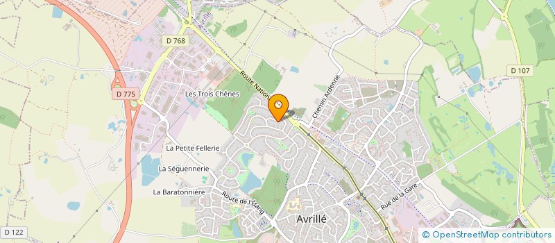 localisation de l'entreprise ELMJ à AVRILLE