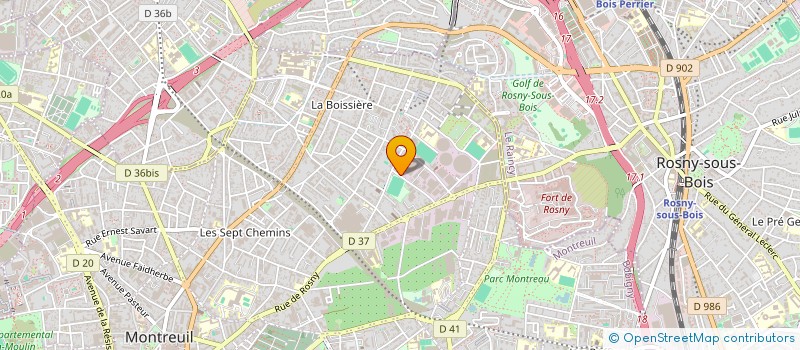localisation de l'entreprise ELMO à MONTREUIL