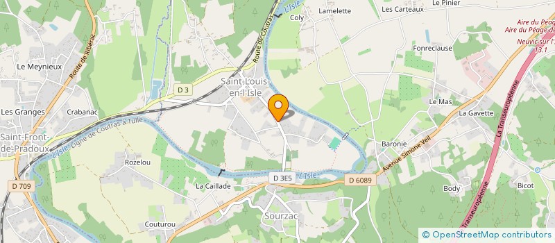 localisation de l'entreprise ELMO  SAINT-LOUIS-EN-L'ISLE