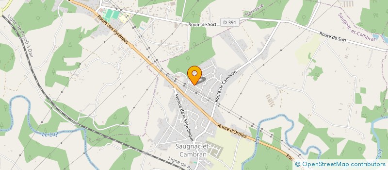 localisation de l'entreprise ELMOS FARM  SAUGNAC-ET-CAMBRAN