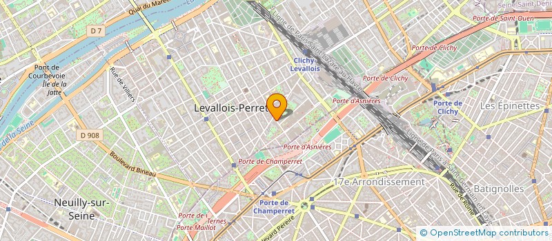 localisation de l'entreprise ELMT CONSEIL à LEVALLOIS-PERRET