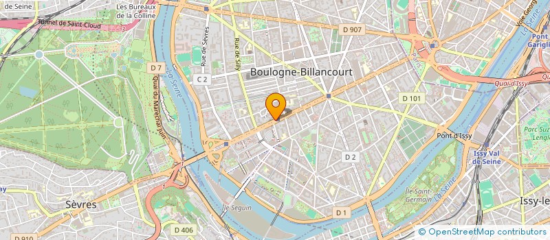 localisation de l'entreprise ELMUT à BOULOGNE-BILLANCOURT