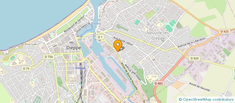 localisation de l'entreprise ELMV-HUBERDEAU  DIEPPE