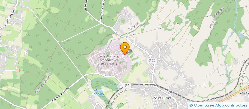 localisation de l'entreprise ELMY  BONS-EN-CHABLAIS