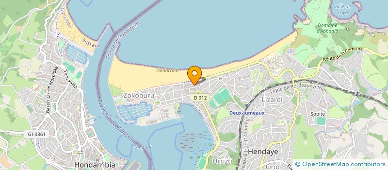 localisation de l'entreprise ELMY BOUTIQUE à HENDAYE