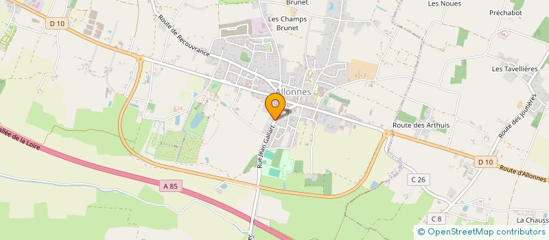 localisation de l'entreprise ELMY HABITATION  ALLONNES