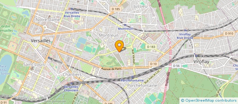 localisation de l'entreprise ELMYNE CONSEIL à VERSAILLES