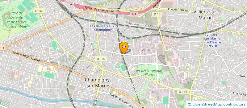 localisation de l'entreprise ELN CHAMP  CHAMPIGNY-SUR-MARNE