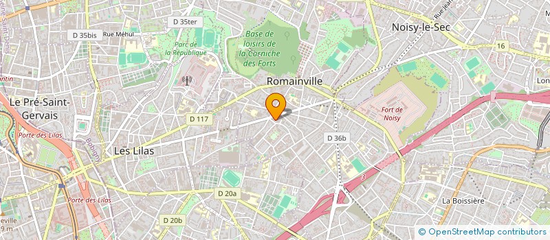 localisation de l'entreprise ELN CONSEILS  ROMAINVILLE