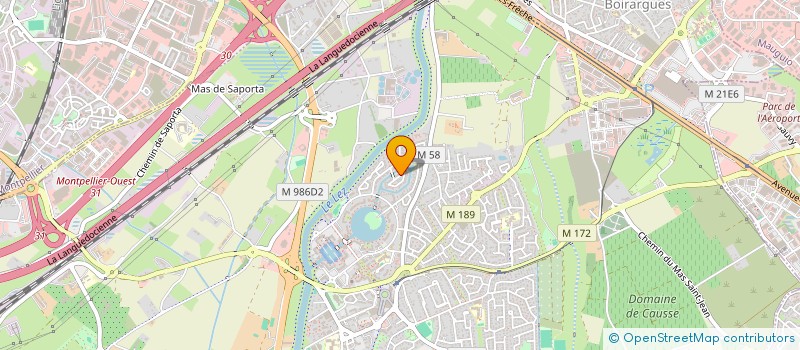 localisation de l'entreprise ELNA 2 à LATTES