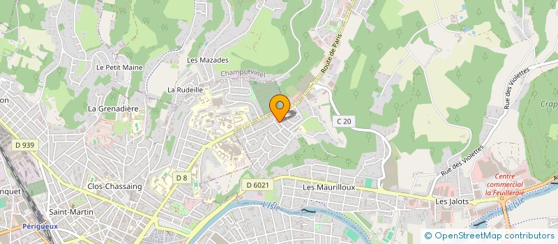 localisation de l'entreprise ELNA  TRELISSAC