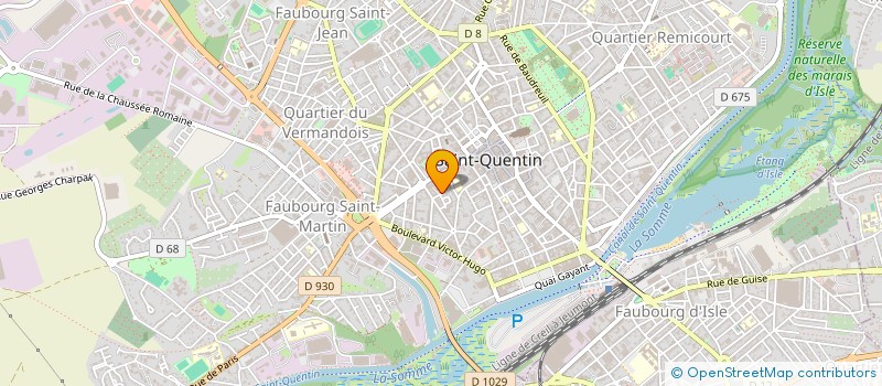 localisation de l'entreprise ELNA à SAINT-QUENTIN