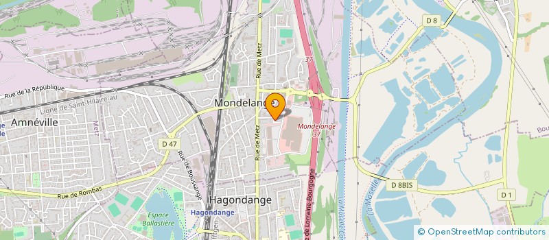 localisation de l'entreprise ELNA  MONDELANGE