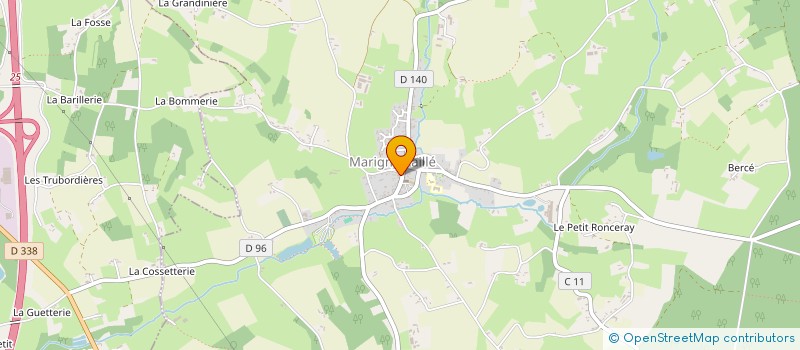 localisation de l'entreprise ELNA  MARIGNE-LAILLE