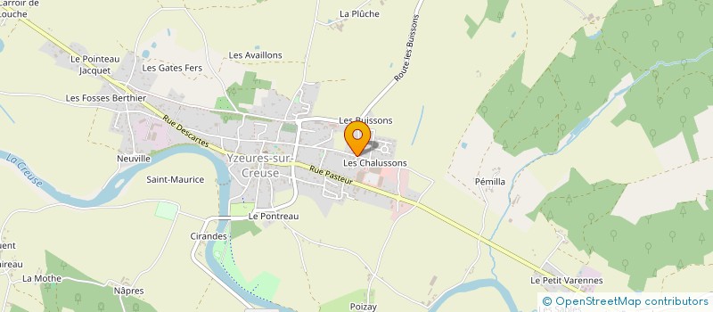 localisation de l'entreprise ELNAGE à YZEURES SUR CREUSE