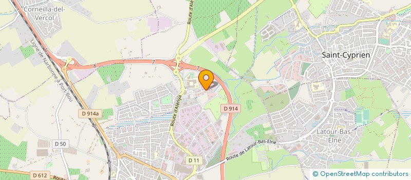 localisation de l'entreprise ELNE CHAUFFAGE SERVICES  ELNE