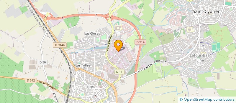 localisation de l'entreprise ELNE OCCAS  ELNE