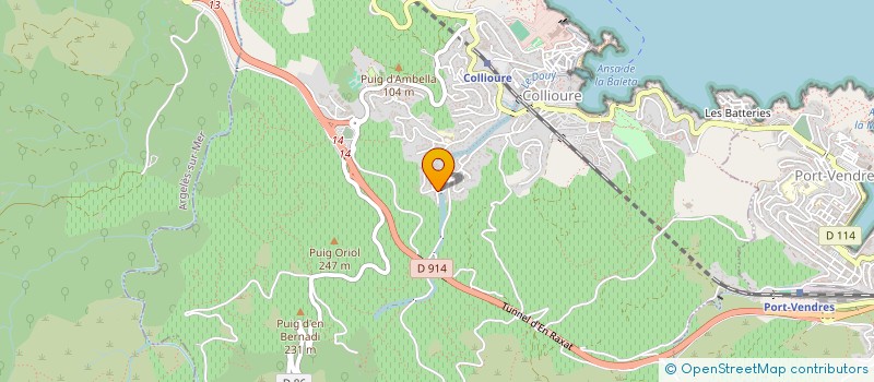 localisation de l'entreprise ELNINOT  COLLIOURE