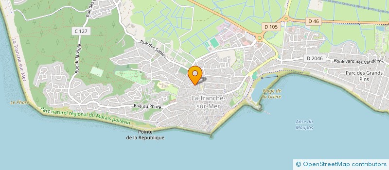 localisation de l'entreprise ELNORY  LA TRANCHE-SUR-MER