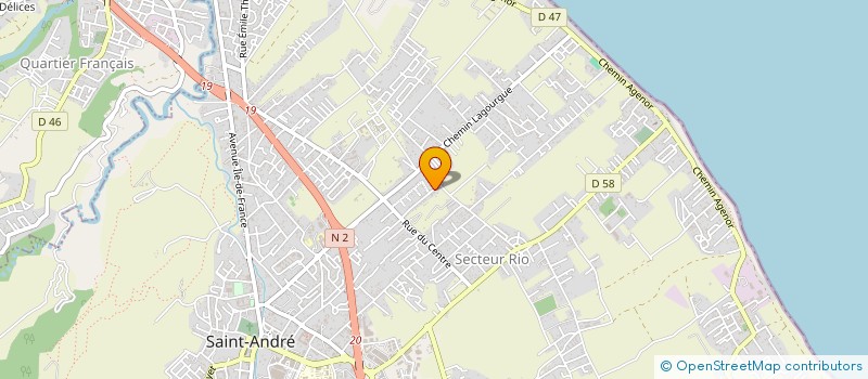 localisation de l'entreprise ELO à SAINT-ANDRE
