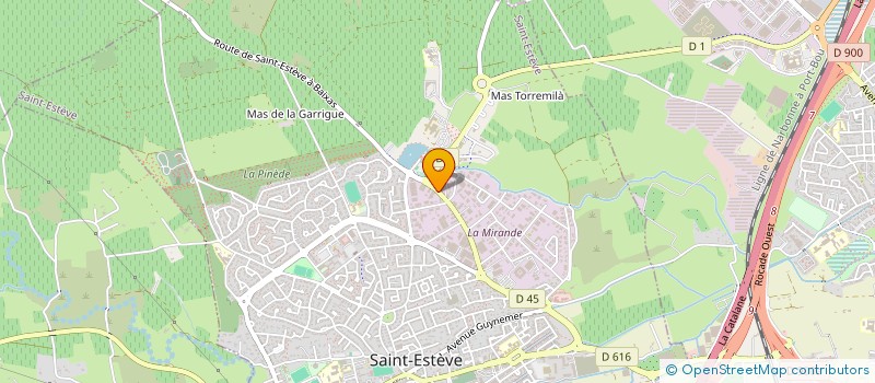 localisation de l'entreprise ELO AUTO  SAINT-ESTEVE