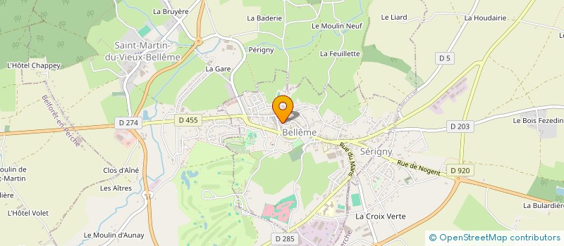 localisation de l'entreprise ELO DANS LE PERCHE à BELLEME